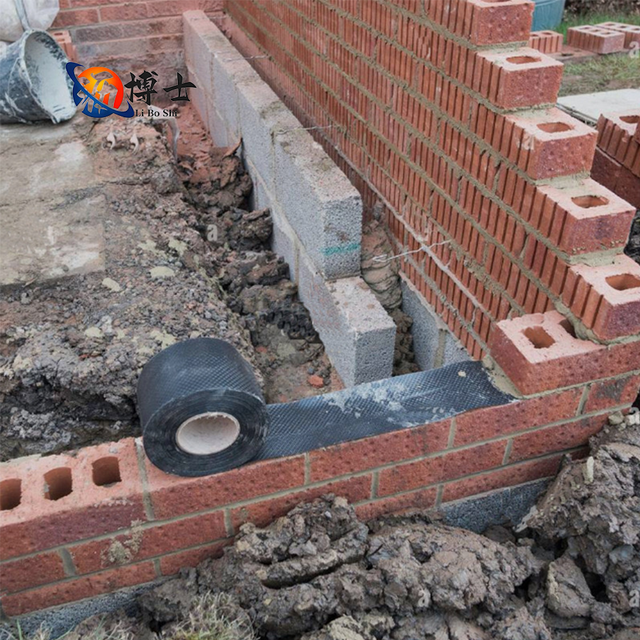 Wholesale PE Damp Proof Course DPC 500um Thickness 30m Roll Waterproof Membrane Durable DPC Waterproof Tape
