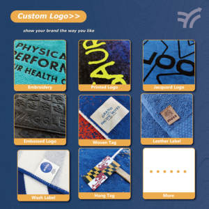 特大サイズのパーソナライズされた100％コットンビーチタオル、ベロア素材、カスタムデザイン、反応染料プリントロゴ入りバスタオル/ビーチタオル - Product Image 5