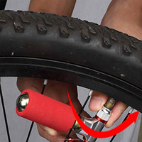 Pompe à vélo CO2 16 G Presta, gonfleur de vélo d'urgence avec compatibilité Schrader et Presta