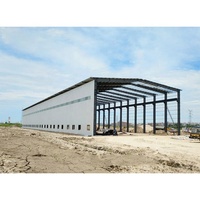 Bâtiment d'entrepôt préfabriqué en structure métallique avec fenêtres en alliage d'aluminium