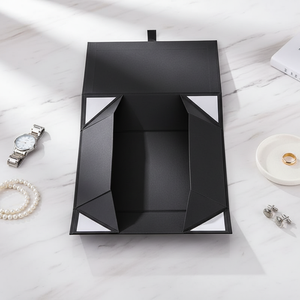 Boîte rigide pliable de luxe en matériaux recyclés avec pelliculage brillant pour accessoires mobiles, électronique grand public, boîte cadeau - Product Image 3