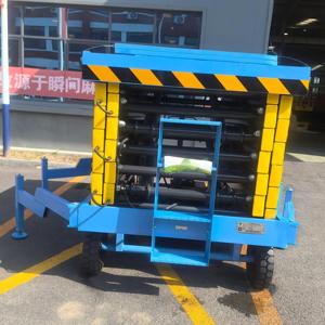 Plataforma Móvil Autopropulsada con Elevador de Tijera Eléctrico Micro Hidráulico, Control Remoto, Altura de Trabajo de 10 m - Product Image 1