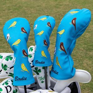 Housse de tête de club de golf Blue Birdie Wood Clover pour Driver, Fairway, Hybrid, Blade, Putter, Mallet Putter, Iron - Product Image 5