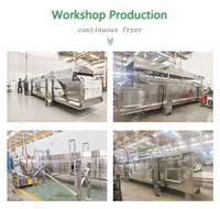 Aardappelchipsmachine 500kg/uur Automatische productielijn voor aardappelchips voor industriële snackfabrieken