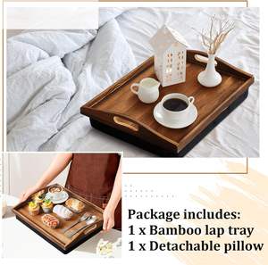 <span class=keywords><strong>Plateau</strong></span> en bois pour coiffeuse cosmétique domestique, <span class=keywords><strong>plateau</strong></span> <span class=keywords><strong>de</strong></span> <span class=keywords><strong>service</strong></span> en bambou, table <span class=keywords><strong>de</strong></span> genou en bambou <span class=keywords><strong>avec</strong></span> poignée et <span class=keywords><strong>coussin</strong></span> détachable - Product Image 3