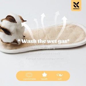 HENRICH Serviettes Hygiéniques Lavables et Réutilisables Écologiques <span class=keywords><strong>en</strong></span> <span class=keywords><strong>Tissu</strong></span> - Product Image 3