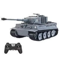 Tanque de Batalla RC Taigen a Escala 1:24, Tanque Tiger I con Control Remoto por Radio, Vehículo con Infrarrojos, Juguetes RC para Niños