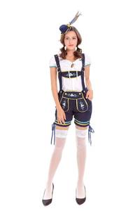 Traje Nacional Bávaro al por Mayor, Conjunto de Pantalones con Tirantes Bordados Alemanes, Uniforme para el Oktoberfest de Múnich - Product Image 6