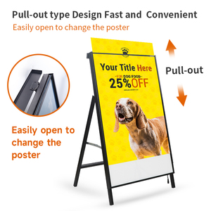 Exhibidor Vertical Portátil A1/A2 Personalizado, Cartel Publicitario con Caja <span class=keywords><strong>de</strong></span> Luz Grande - Product Image 4