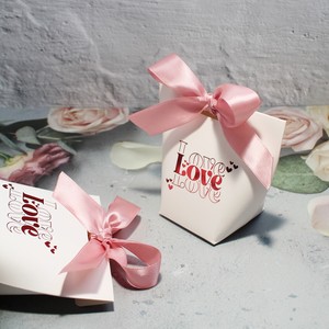 Romantic Love Heart <b>Wedding</b> Candy <b>Box</b> with Ribbon Valentines Day Party Chocolate Gift Packaging <b>Box</b> for Guests Souvenirs - Product Image 3