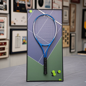 <span class=keywords><strong>Cadre</strong></span> <span class=keywords><strong>photo</strong></span> rectangulaire noir Ludaye, personnalisé, fait main, moderne, en métal et bois, simple, pour raquette <span class=keywords><strong>de</strong></span> tennis - Écologique et durable - Product Image 3