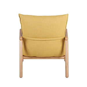 <span class=keywords><strong>Fauteuil</strong></span> de salon de style nordique moderne avec structure en bois de chêne massif pour hall d'hôtel - Product Image 3