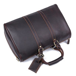 Mens di Cuoio Duffle Borsa Da Viaggio Marrone Palestra Sport Durante La Notte Week-End Borse Da Viaggio <span class=keywords><strong>per</strong></span> Le Donne <span class=keywords><strong>Aereo</strong></span> Dei Bagagli del Carry-On Sacchetto - Product Image 5
