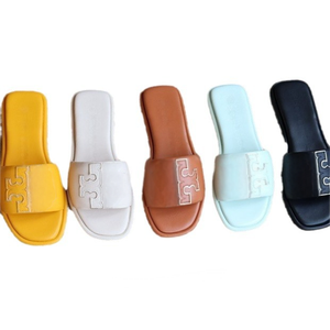 high quality Designer Luxury Factory Outlet Customize Logo <b>Ladies</b> <b>Slip</b> <b>on</b> Women Square Toe Comfortable <b>Slipper</b> - Product Image 1