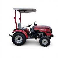 Tracteur agricole compact 4x4 avec moteur 50 CV, boîte de vitesses, sécurité ROPS, 6 clés PTO, levage hydraulique robuste