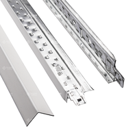 Système de grille de plafond en T plat et étroit, composants de plafond en acier peint, accessoires pour cloisons sèches, panneaux de plafond, grille de carreaux