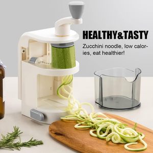 Spiralizzatore per Verdure 4-in-1 con Lama Rotante, Taglia Verdure a Spirale con Ventosa Potente, Affettatrice per <span class=keywords><strong>Zucchine</strong></span> e Verdure - Product Image 4