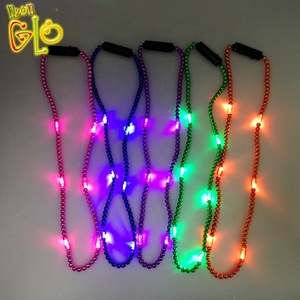 Collar de cuentas LED de Mardi Gras, collares que brillan en la oscuridad intermitentes de tamaño personalizado para fiestas y eventos de Carnaval de Navidad - Product Image 4