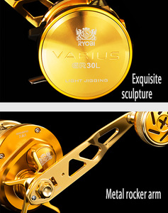 Máy câu cá Max Drag 15KG bán buôn, thân nhôm, 10+1BB, tỷ số truyền 7.0:1, máy câu nhẹ Jigging kiểu Ryobi - Product Image 6