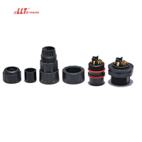 LLT 3 + 9 Pin M25 Aviation Male Female Panel Mount IP68 Waterproof Plug 2 3 4 5 6 8 Pin Power Signal Panel Connector