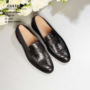 Ultime <span class=keywords><strong>Scarpe</strong></span> Eleganti da <span class=keywords><strong>Uomo</strong></span> in Vera Pelle di Vacchetta con Suola Piatta, Mocassini Slip-On per Ufficio e Business - Product Image 2