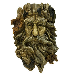 Wall Planter Polyresin Ông Già Cây Treo Planter Điêu Khắc Polyresin Được Làm Trông Giống Như Gỗ-Thích Hợp Để Treo Trong Nhà Hoặc - Product Image 1