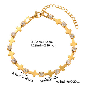Vintage Gold Plated Chain Link Heart <b>Bracelet</b> Colorful CZ Trendy Wedding Jewelry Hypoallergenic Design Daily Wear Party Gifting - Product Image 4