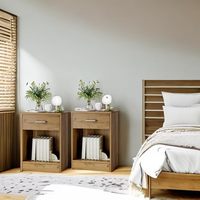 Table de chevet en bois de style campagnard avec étagère de rangement, tête de lit moderne pour chambre à coucher, bureau à domicile, usage hospitalier, multifonction, faite à la main