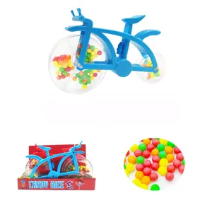 Toptan plastik tatlı şeker bisiklet/bisiklet şeker oyuncaklar şeker ile olmuştur