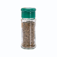 Bouteille de sel et poivre avec bouchon rabattable en plastique Récipient rond en plastique pour le stockage des épices Bouteille d'épices