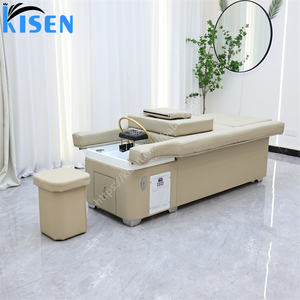 Kisen confortable <span class=keywords><strong>canapé</strong></span> salon de coiffure allonger lavage chaise électrique Massage japonais tête Spa shampooing bol lit avec tête thérapie - Product Image 2