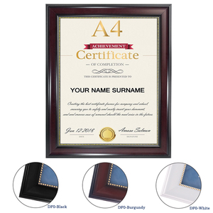 מונדון בורגונדי <span class=keywords><strong>a4</strong></span> מסגרות מסמכים לתעודות תעודות ותעודות-פס עבור דגם לוח תצוגה אנכי df006 - Product Image 1