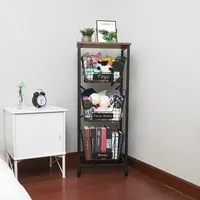 Panier à fruits moderne à 3 niveaux en métal, chariot vertical amovible et pliable, étagère à légumes sur roulettes, rangement écologique