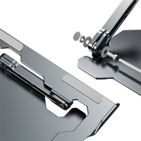 Soporte de Escritorio para Portátil de Aluminio, Ajustable en Altura, Resistente, Metálico, Venta al Por Mayor