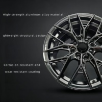 Rines de Aleación Negros Nuevos de 17-18 Pulgadas, Fabricación por Flujo, Personalizados OEM ODM, Ajuste Universal para Autos y SUVs