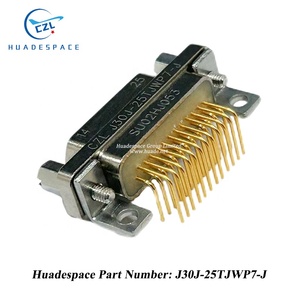 Conector Eléctrico Rectangular <span class=keywords><strong>MIL</strong></span> J30J-25TJWP7-<span class=keywords><strong>J</strong></span> de Fábrica ISO TJN/TJL/TKL/TJS/ZKN/ZKW/ZKS/ZKL Hecho de Latón de Huadespace - Product Image 2