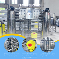 Unité compacte de traitement de l'eau 2000L/h, usine d'eau potable, machine industrielle en acier inoxydable, système d'osmose inverse, système RO pour l'eau