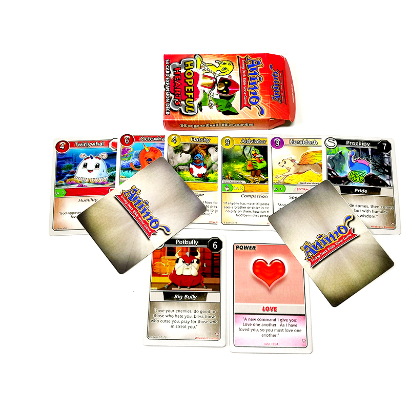Производитель на заказ 54 шт. бумажные игральные карты для гостиной настольной Библии текста печать игровых карт