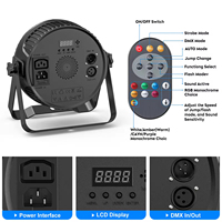 Projecteur de scène PAR 84W LED RGBW 4-en-1 avec contrôle DMX512 et sonore, indice IP33, idéal pour mariages, fêtes, DJ, KTV et discothèques