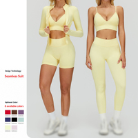 Vêtements de sport pour femmes en nylon et élasthanne, respirants et à séchage rapide, pour l'entraînement, le jogging et les exercices en plein air