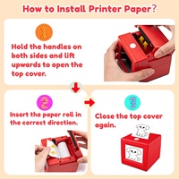 Imprimante d'étiquettes portable IA à commande vocale, mini imprimante thermique intelligente sans encre pour loisirs créatifs, étiquetage scolaire, bricolage, rechargeable