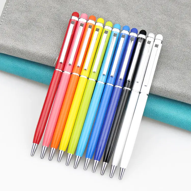 قلم معدني كروي بتصميم مخصص للفنادق مع شعار قلم مخصص مع شعار