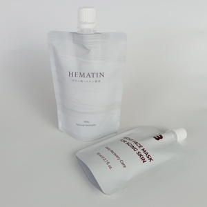 Gel Pouch Spout-pouch Cosmetic Spout <b>Packaging</b> <b>Bag</b> Soft Touch Soap Refill <b>Bag</b> Pouches for Shampoo - Product Image 2