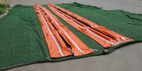 Barrière de confinement gonflable pour algues marines / Barrière anti-inondation facile à installer / Barrière de confinement pour déversements d'huile en PVC réutilisable et écologique