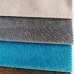 Free Sample 100% Polyester Velvet Ground With Flock Stretch Burnout Velvet Fabric