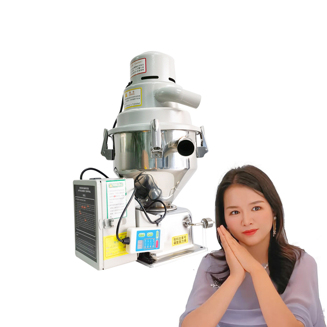 300g Automatic Plastic Resin Material Feeding Hopper Vacuum Suction Feeder For Injection Blowing Molding Machine