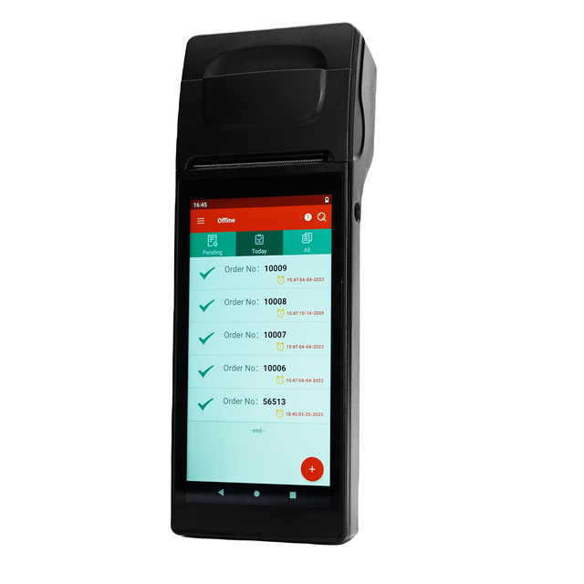 Handheld Smart Touch Screen 4G WiFi Tablet Pos System Restaurant Online Order Printer Android Pos Terminal with Printer