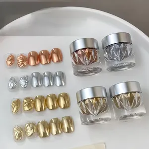 1/24 PCS High-end Mirror <b>Magic</b> Mirror Powder Set With Storage <b>Box</b> Colorful Bright Nail Art Powder Opal Home Powder, Nail Art Na - Product Image 6