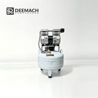 Compresseur d'air industriel DEEMACH 850W 8 bars, professionnel, silencieux, portable, monophasé 50HZ, sans huile, à pompe à piston, 40 litres