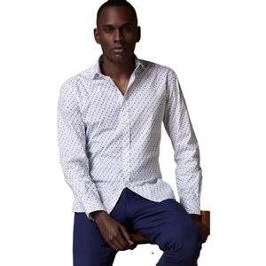 Top Premium Men's Long Sleeve Casual Vacation <b>Shirt</b> Fashionable <b>Plaid</b> Twill Yarn Dyed 100% Cotton Breathable Wholesale Price - Product Image 1